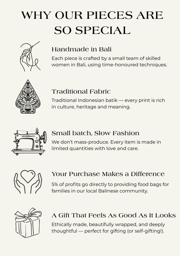 Men’s Cotton Batik Trousers in Black